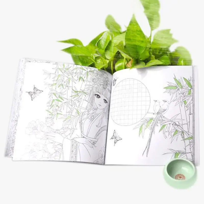 Secret Garden Children Kids Coloring Book Girls Ancient Style Drawing Books Graffiti Painting