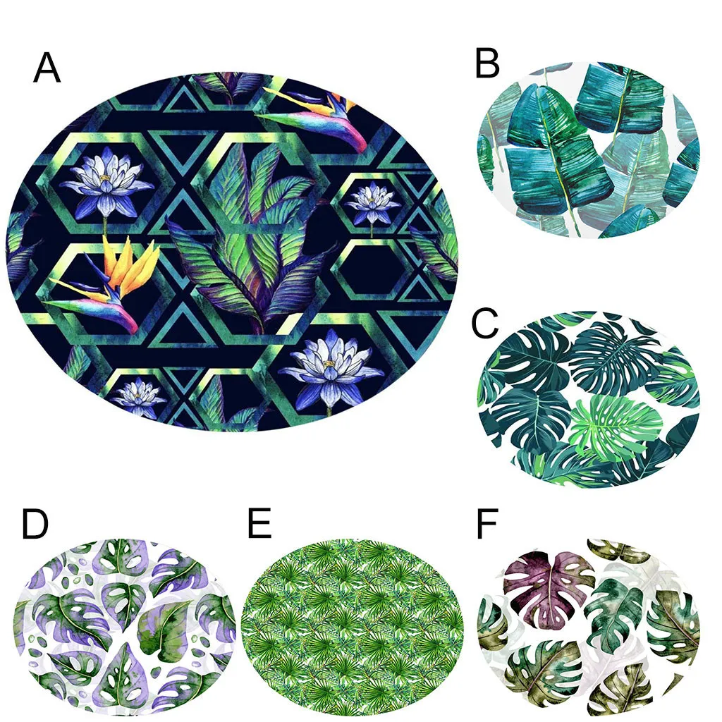 

Carpet For Living Room Modern Durable Round Friendly Botany Elements Blanket Round Bathroom carpet 55cm L523