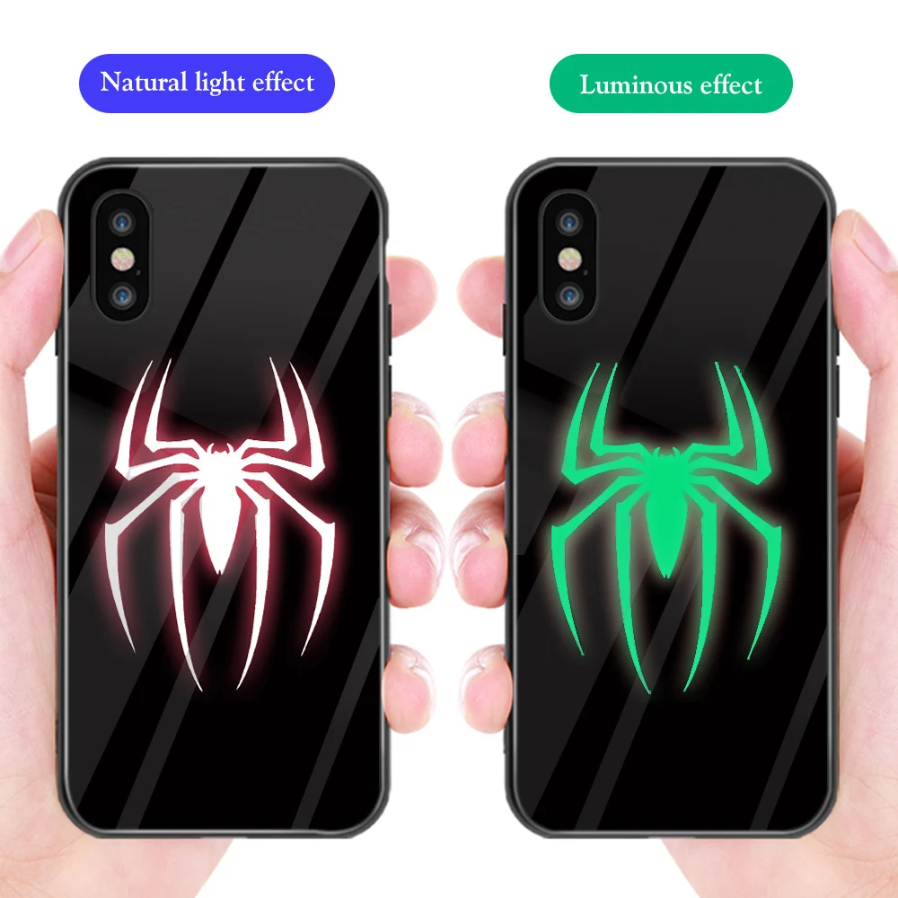 Ciciber Marvel DC для iphone X XR XS MAX стеклянный чехол s задняя крышка для iphone 11 Pro Max 8 7 6 6S Plus чехол Coque Venom Железный человек - Цвет: 8