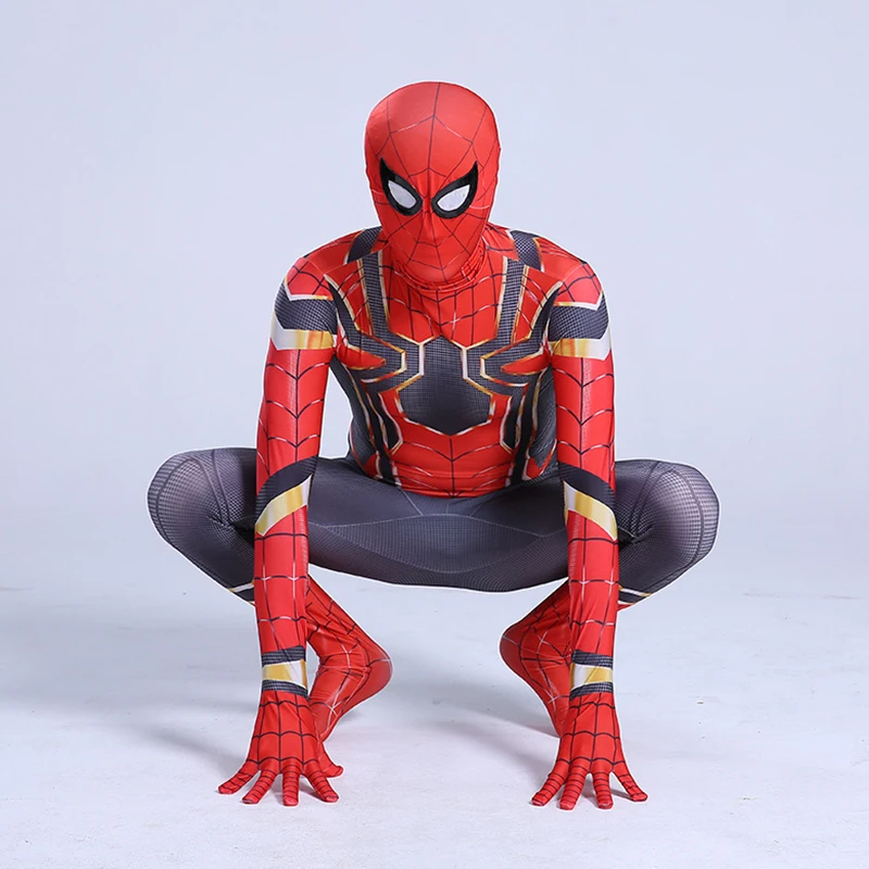

New Insomniac Games Spiderman Cosplay Costume Zentai Spider Man Superhero Bodysuit Suit Jumpsuits for Adult Kids Iron Spiderman