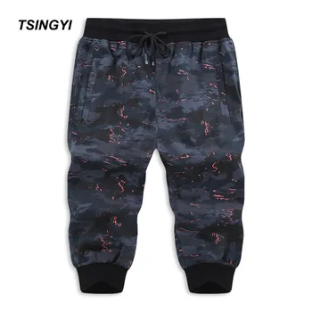 

Tsingyi Plus Size 8XL 130KG Camouflage Summer Beach Mid Waist Shorts Men Cotton Knee Length Camo Short Cotton Homme Men Trousers
