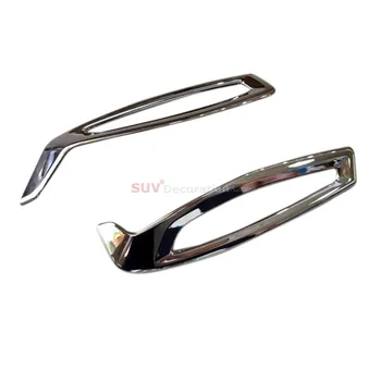 

Car-Styling Glossy Bright Interior Car Upper Air Vent Outlet Cover Trim 2pcs for Toyota C-HR 2016 2017 2018 2019