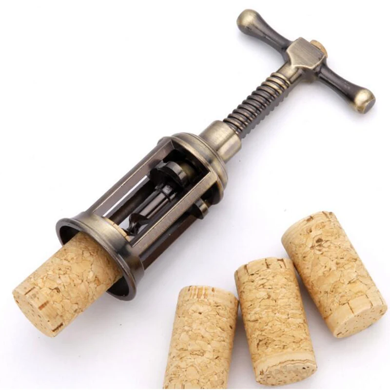 New Arrival Red Wine Opener Air Pressure Zinc alloy Thread Type Bottle