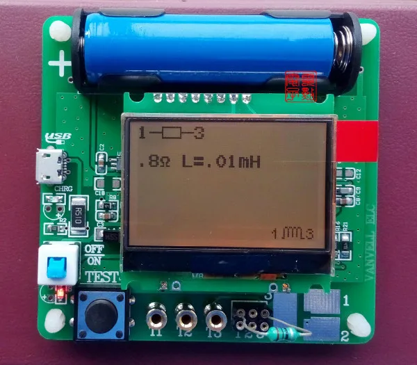 Новинка 3,7 в версия индуктора конденсатора ESR метр DIY MG328 Многофункциональный транзисторный тестер