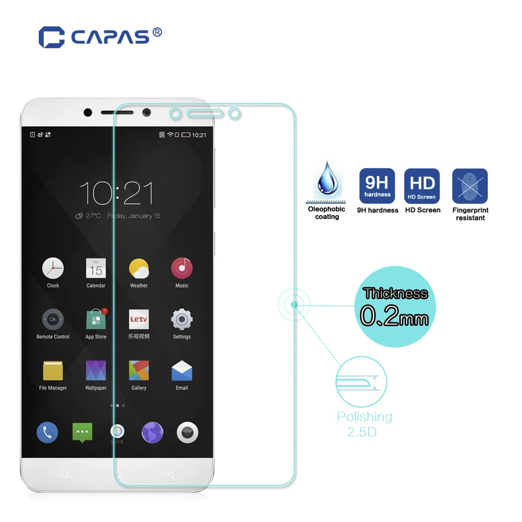 Закаленное стекло CAPAS для LETV Le Max 2 X820 защита экрана Взрывозащищенная стеклянная