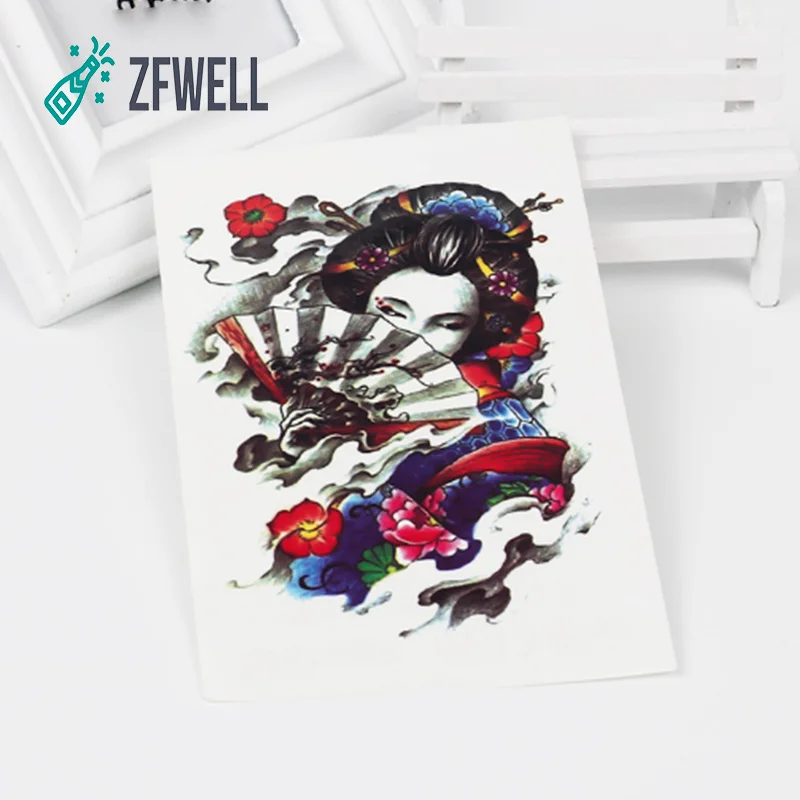 ZFWELL 2 шт./лот водонепроницаемый тату Цветок на руку наклейка искусственная