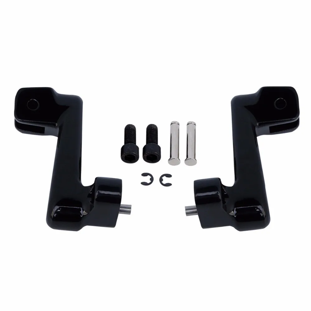 

Motorcycle Black Passenger Footpeg Mount Bracket For Indian Chief Chieftain Vintage 2014-2018 Roadmaster 2015-2018 Dark Horse