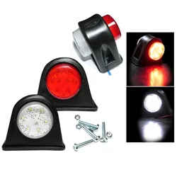 2pc Side Marker Outline Led Light Lamp White Red 12 Volt Trailer Truck Lorry Suitable for all vehicles with 12V system 2pc Side Marker Outline Led Light Lamp White Red 12 Volt Trailer Truck Lorry Suitable for all vehicles with 12V system