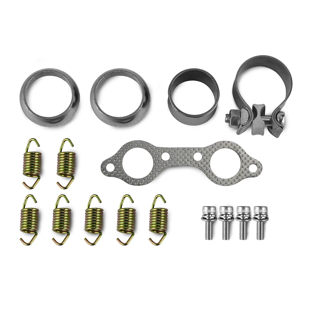 UTV Exhaust Muffler Repair Kit for Polaris RZR 800 4X4 EFI EPS RZG LTD INTL WALKER EVANS POWERSTEERING 2008 2009 2010 2011