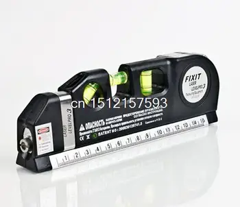 

1Pc Multipurpose Level Laser Horizon Vertical Measure Tape Aligner Bubbles Ruler 8FT Newest