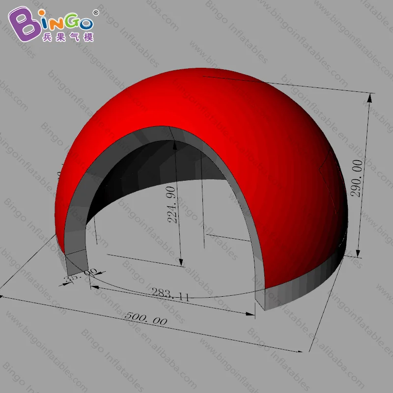  Red 5*2.9 meters inflatable dome / inflatable snow igloo / inflatable igloo dome tent- toy tent
