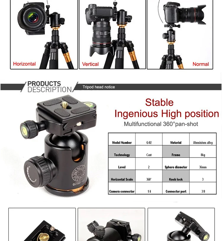 15 кг нагрузки фотографический портативный monopie stativ dslr цифровой камеры Q999 62 ''штатив camara Профессиональный trepied appareil фото