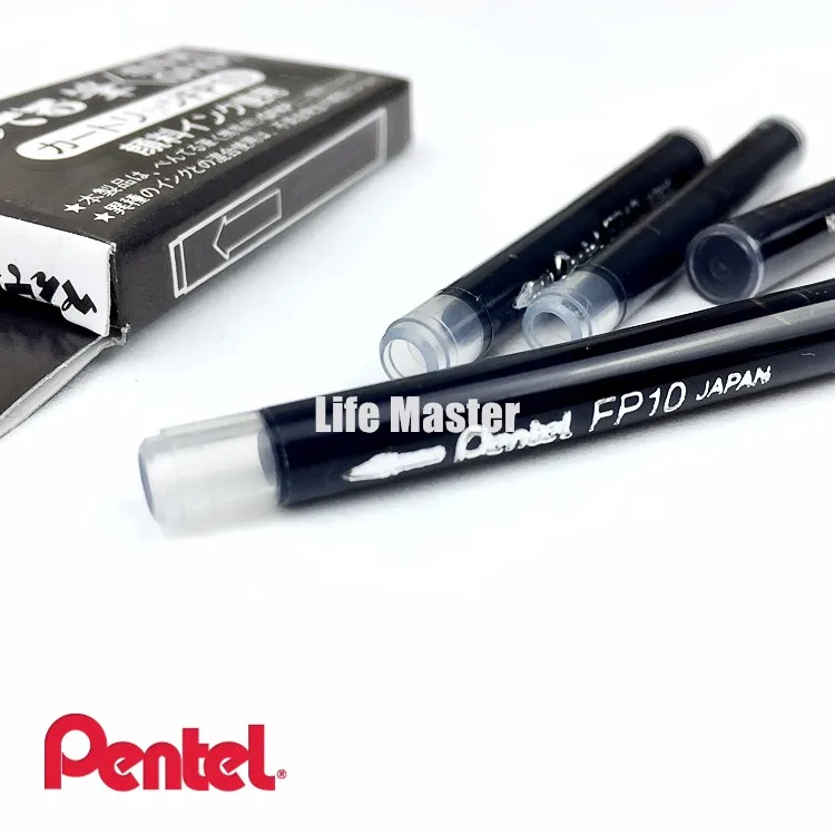 LifeMaster Пенуэла чернильные картриджи FP10 для Pentel карман каллиграфический шрифт(GFKP3-A)(4 шт./упак.) кисть чернила письменные принадлежности