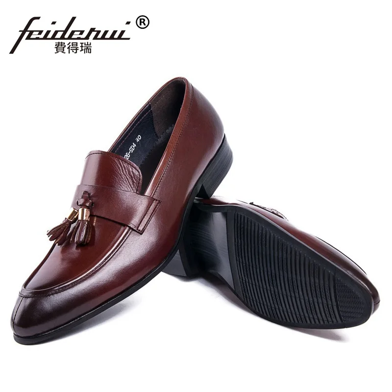 rot Herren Schwarzes Bequeme Marke Echtem Halbschuhe Mann Heiße Dk17 Quasten Freizeitschuhe Büro Luxus Leder Aus wein Verkäufe Wohnungen Business Designer 7qx4H0wT