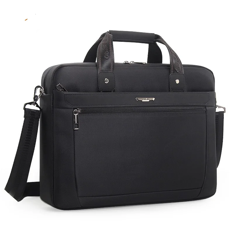 

1821 New Waterproof Oxford Cloth Business Trip Computer Bag Men Horizontal Single Shoulder Bag Large Capacity Briefcase