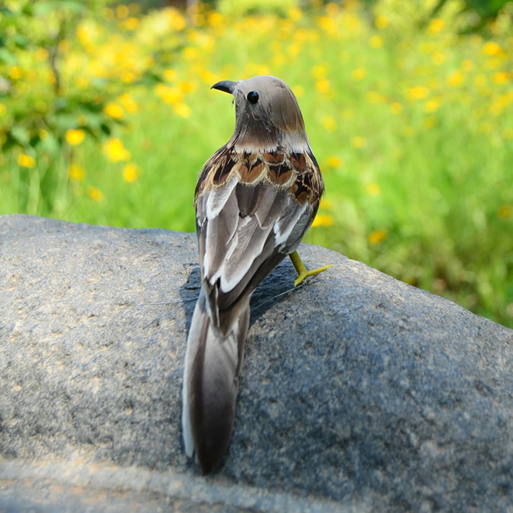 1 шт. мягкая пена пернатая Magpie Воробей птицы украшения висят на рождественской елке орнамент сад Балконный бонсай Декор