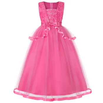 

Toddler Baby Girls Wedding Flower Sequins Princess Party Formal Dress Clothes Elegant Princess Party Pageant Formal Gown Teen