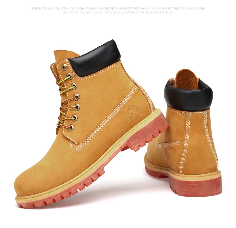 Мужские повседневные ботинки из натуральной кожи большого Size36-47; мужские ботинки из водонепроницаемой замши; сезон осень-зима; зимние ботинки высокого качества