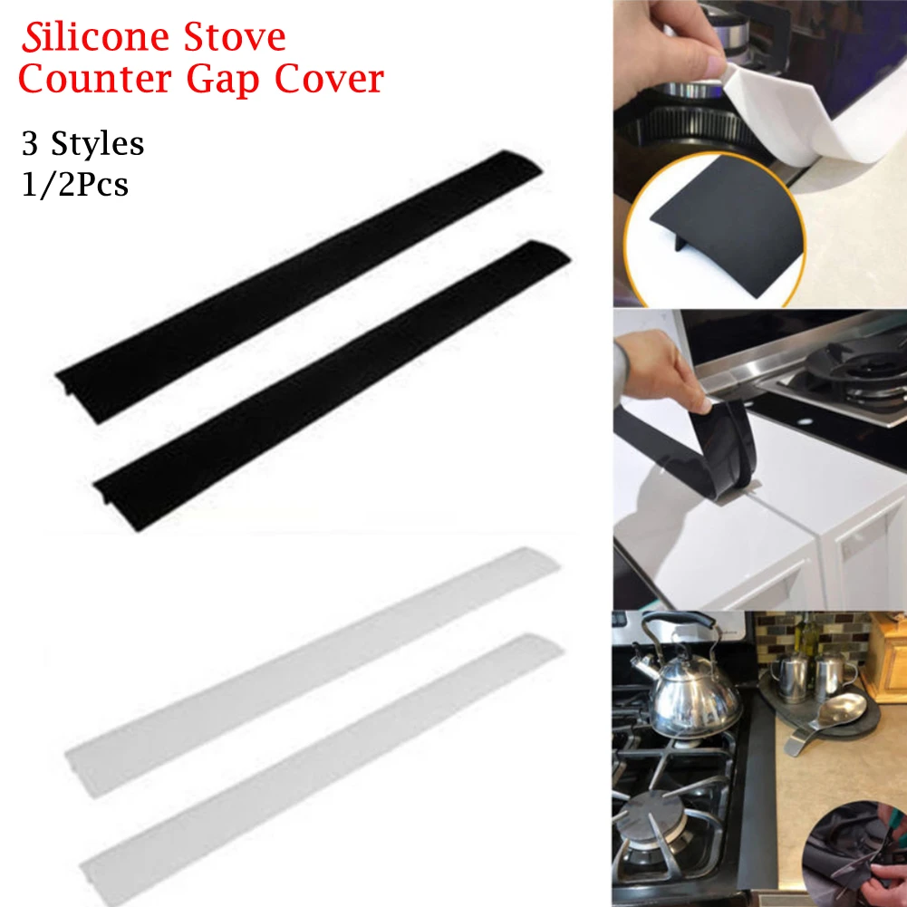 Silicone Kitchen Stove Counter Gap Cover Oven Guard Spill Seal Slit Filler Tool Silicone Kitchen Stove Counter Gap Cover Oven Guard Spill Seal Slit Filler Tool