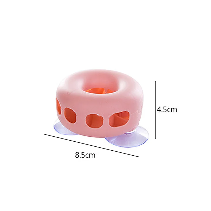 Doughnut настенная подставка для зубных щеток крепится присоска пластиковый держатель щеток для макияжа 4 отверстия органайзер для хранения аксессуары для ванной комнаты