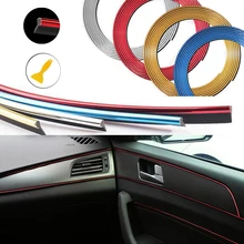 Салона Декоративные нить наклейки обрезать полосы для Kia Rio K2 K3 Ceed Sportage 3 sorento cerato подлокотник picanto душа optima