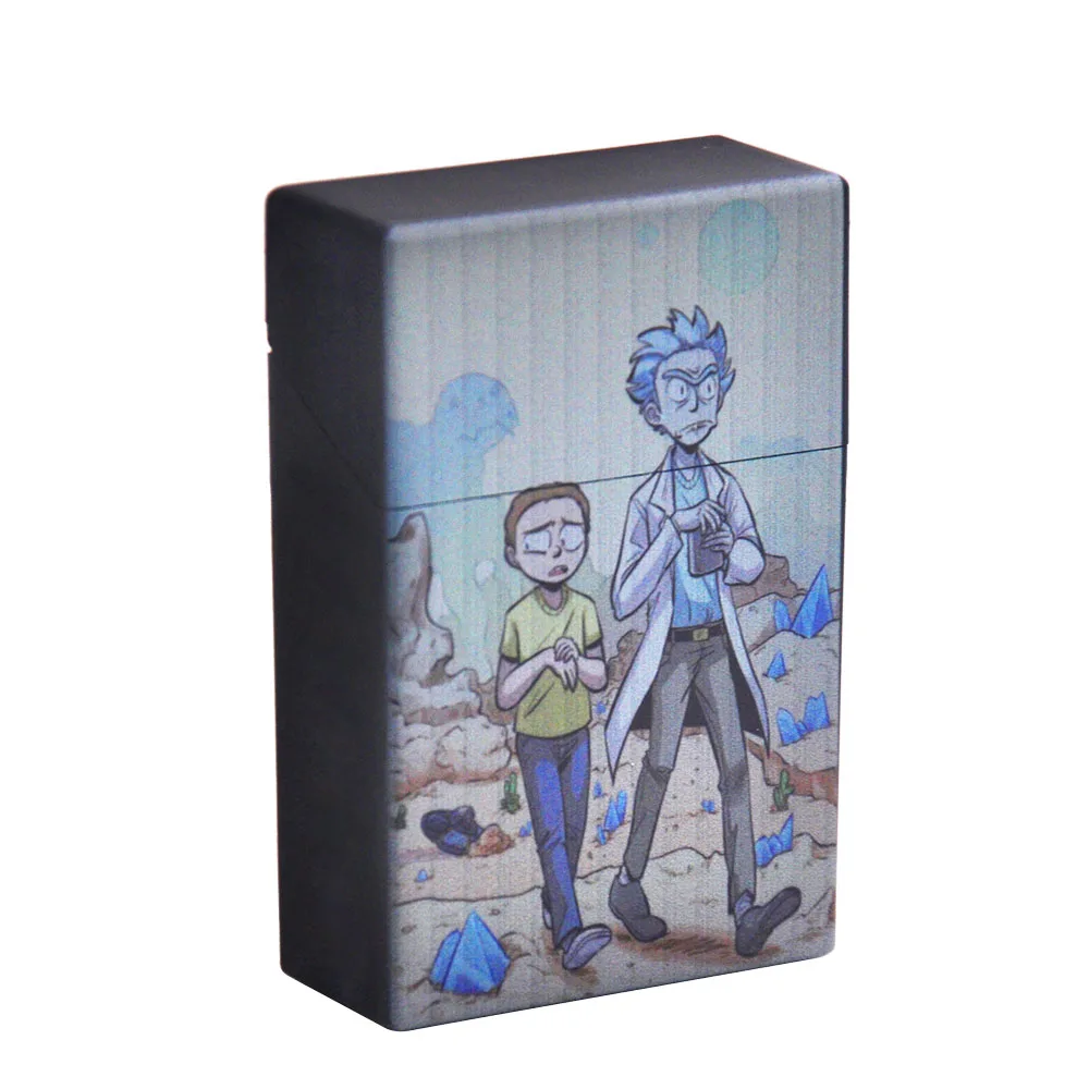 Рик и Морти Премиум Пластиковый Чехол для сигарет, чехол для обычных сигарет, Жесткий Чехол, обычная коробка для табака - Цвет: Type5