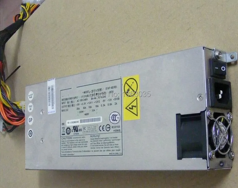 EFAP-481R01 480 W 1U серверный блок питания ПЗУ тестирование работы