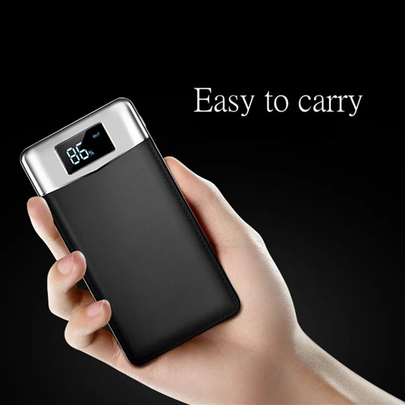 Double USB power bank 30000mah External Battery LCD Portable Mobile phone Charger powerbank for iPhone X samsung note 8 xiaomi