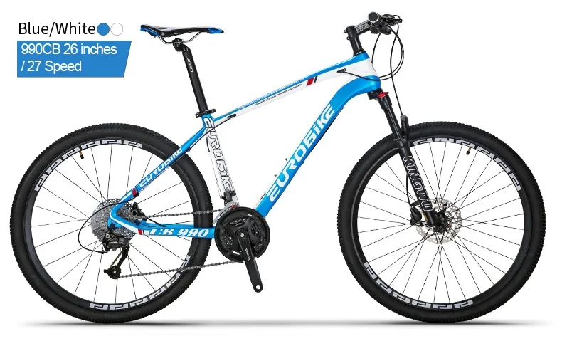 Flash Deal EUROBIKE 26 Inches Carbon Fiber Mountain Bikes Dual Hydraulic Disc Brake Shock Fork 6