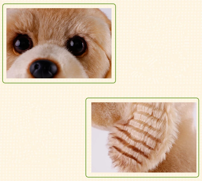 Dorimytrader quality soft realistic animal Cocker Spaniel plush toy stuffed animals dog doll  kids gift car decoration 21x15x25cm DY50130 (5)