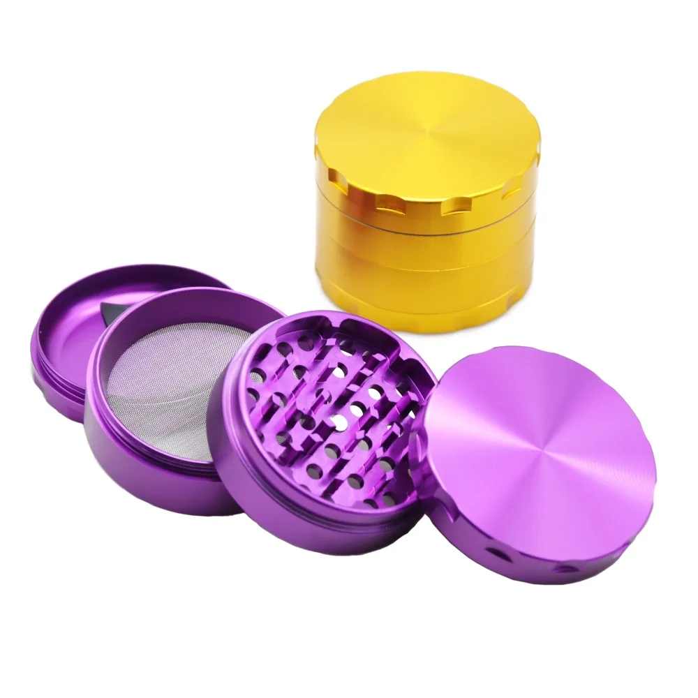 Best Grinder 63mm 4 Pieces Aluminum Herbal Grinder Metal Smoking