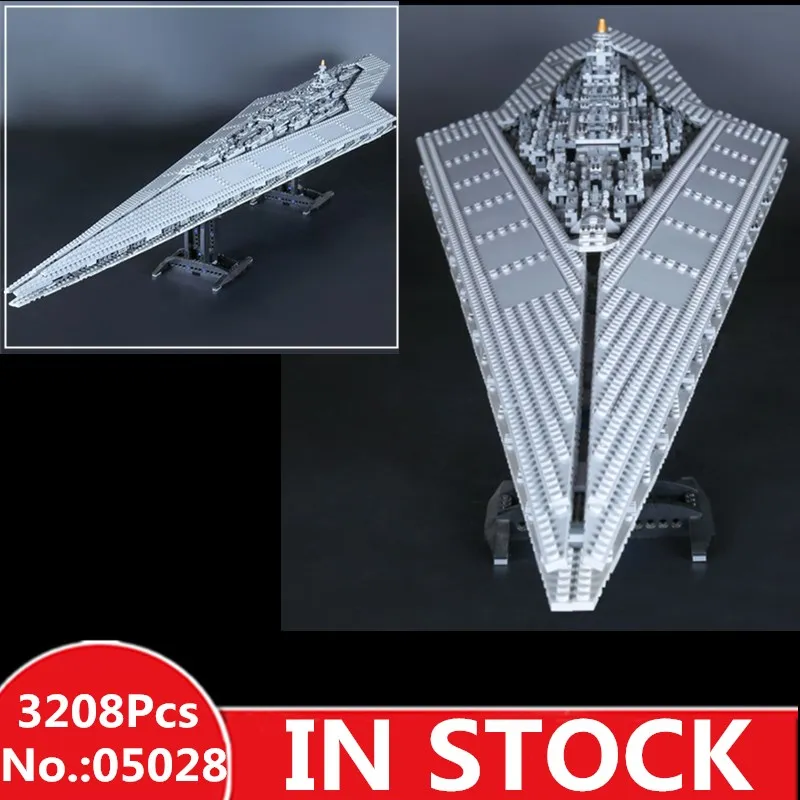 

H&HXY IN STOCK 3208PCS 05028 Building Blocks Star Imperial Destroyer wars Model Bricks Christmas Toys Compatible 10221