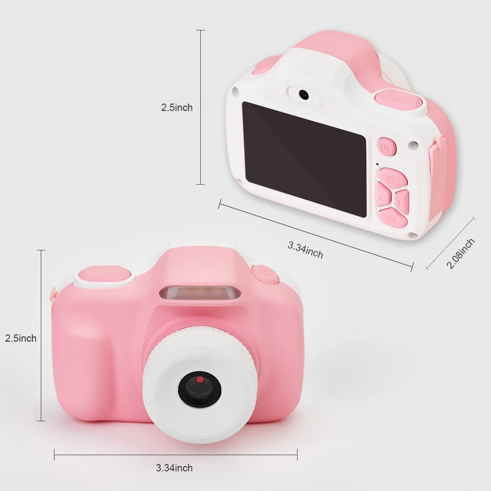 Digital SLR Camera for Kids,Shockproof and Front and Rear Selfie Camera 20.0M with 2.0 Inch IPS Screen Children Educational Toys