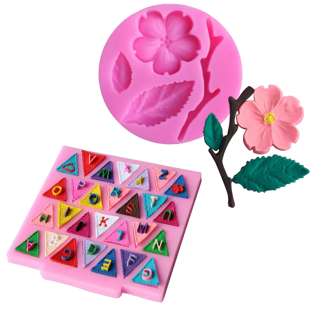 

New Candy Mould 1PC Peach Blossom Shape Fondant Molds Cake Decorating Tools Chocolate Mold Soap Cake Stencils Kitchen DIY Tools