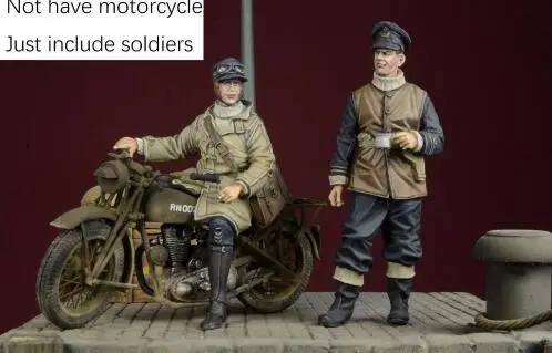 

1/35 Scale Unpainted Resin figure Motorized troops(only 2 figures not contain motor)