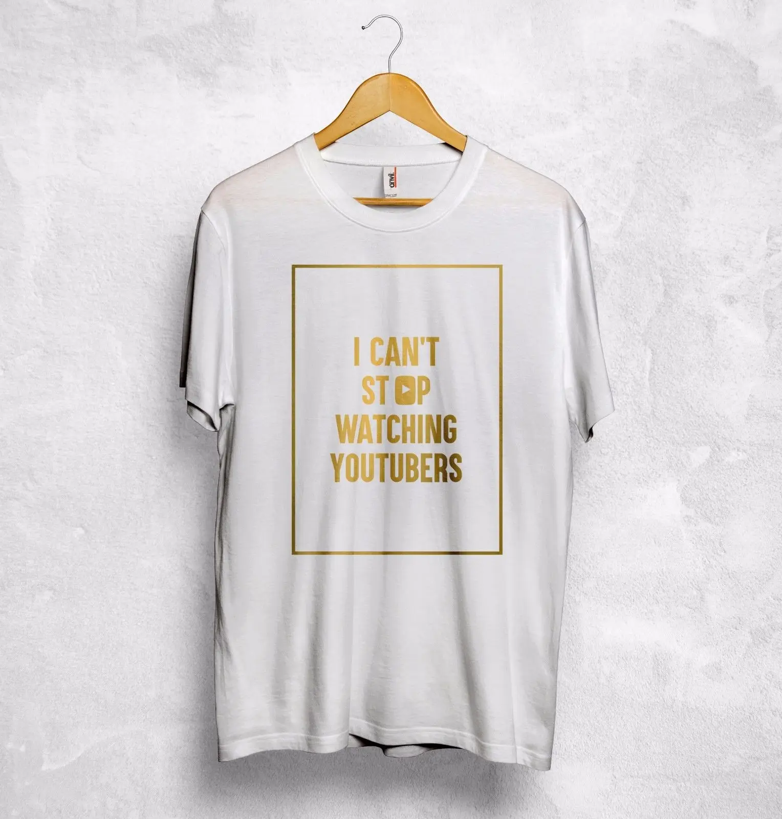 

I Cant Stop Watching YouTubers T Shirt Top YouTube PewDiePie Jenna Marbles Gift Loose-Fitting Tops T-Shirt Top Tee