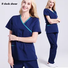 Если медицинская одежда наборы скрабов короткий рукав для докторов медработников форма стоматология оральный клиника Pet доктор спецодежды униформа для сотрудниц спа-салонов женский