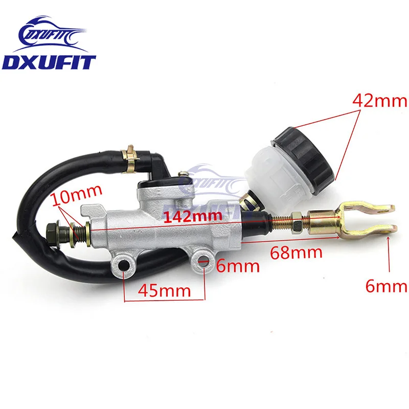 1-Pcs-Aluminium-Motorcycle-Go-Kart-Rear-Foot-Brake-Master-Cylinder-Pump-With-Reservoir-4-5mm