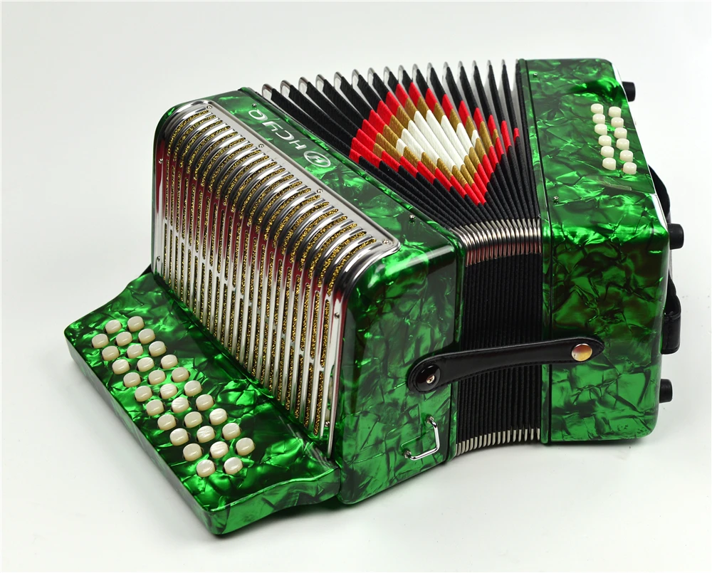 Button Accordion For Beginner,highgrade 31 Key 12 Bass Diatonic