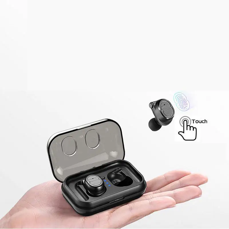 

Touch Control Bluetooth 5.0 Headset Wireless Earphone with Microphone Music Invisible Running Sports Mini Earbuds YSE-TWS