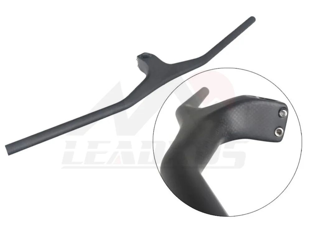 740mm matte LEADXUS Новинка, углеродное волокно горная стойка велосипеда-17 градусов однообразный встроенный в руль на руль горного велосипеда, углеродный - Цвет: 740mm matte
