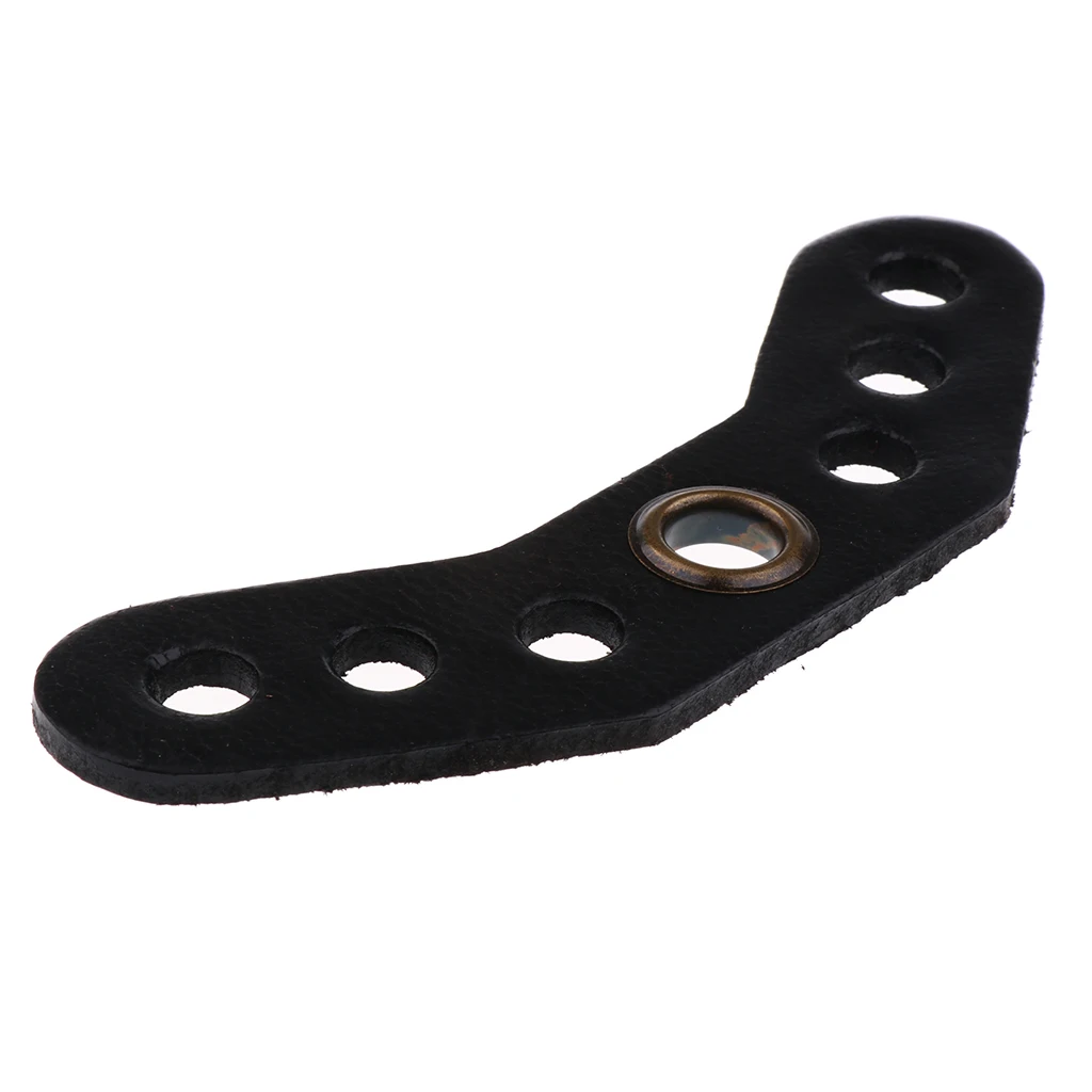 Footful Archery Bow Wrist Sling Leather Yoke Bracket Mount Outdoor Hunting Accessories Black/Brown