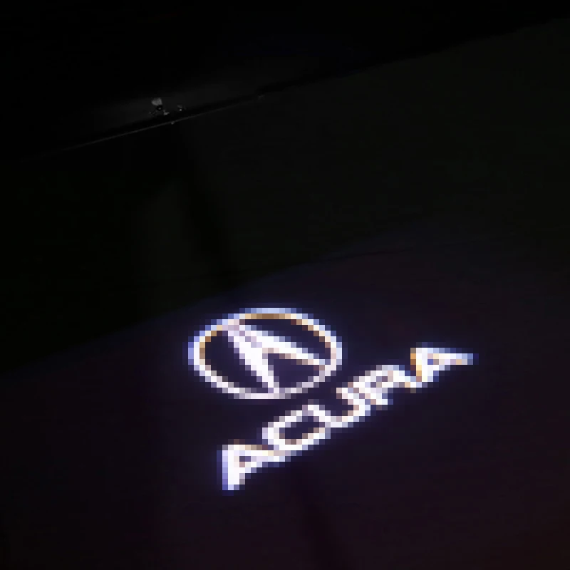 

2pcs Car Door Led Welcome Laser lamp Projector Logo Ghost Shadow Light welcome light For Acura neon ambient light interior car