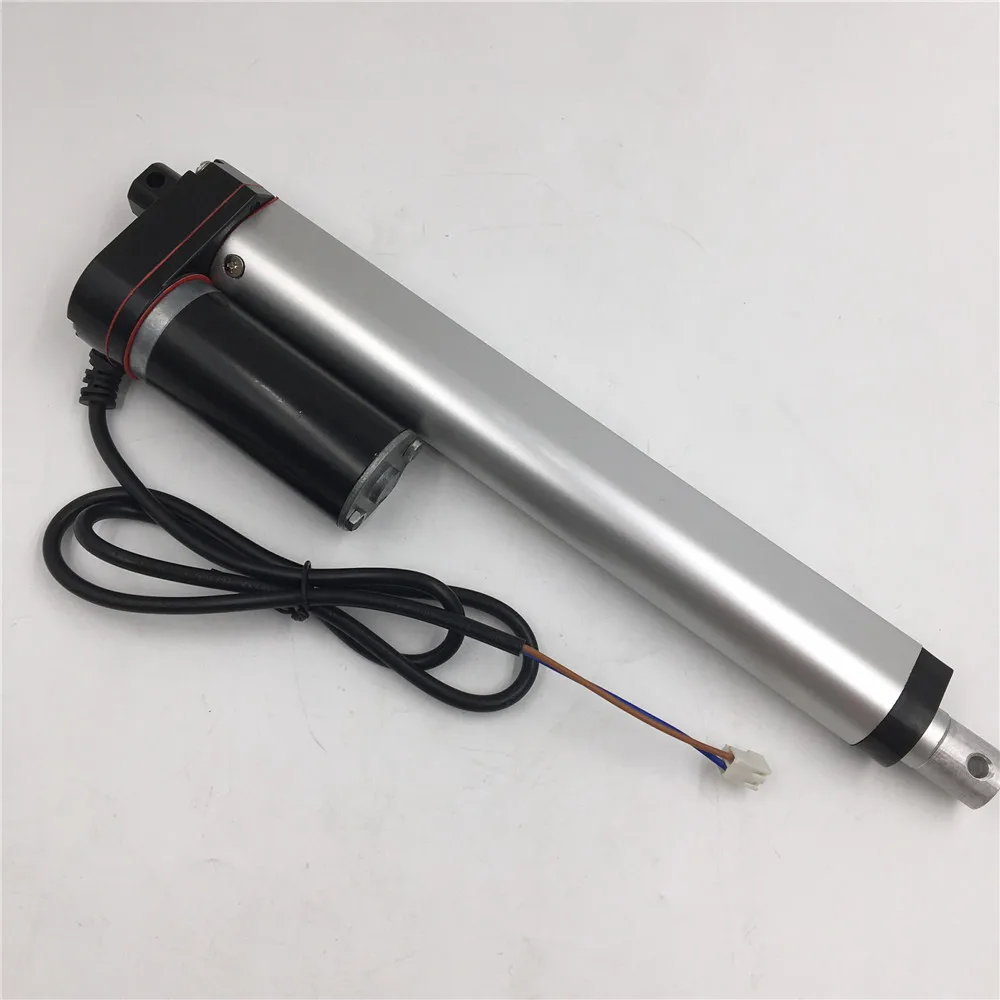 8 inch Stroke 200mm 12V Linear Actuator Motor 10mm/s 980N 220LBS Electric Linear Actuator Tubular Motor for Operating Bed