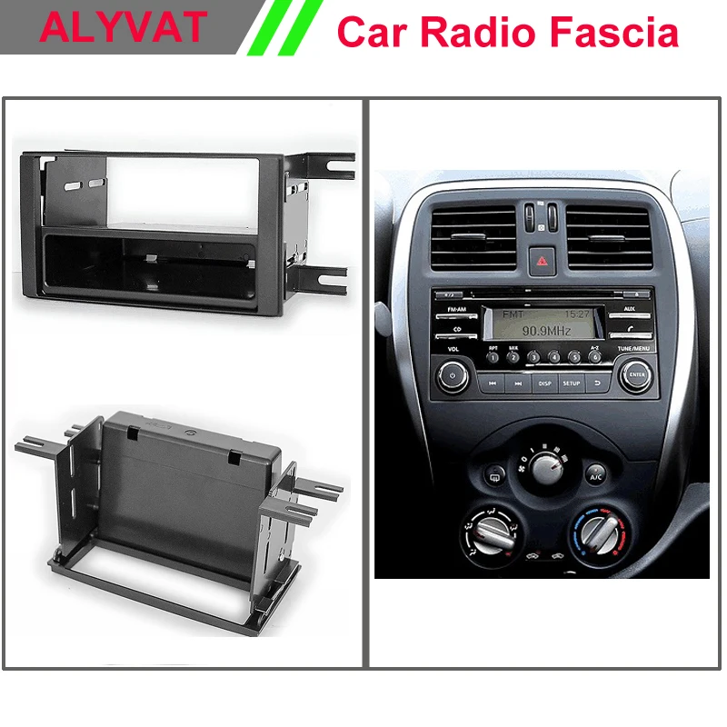 Авто CD DVD Радио фасции панель для NISSAN Micra (K13) март 2013 + стерео тире Facia отделка