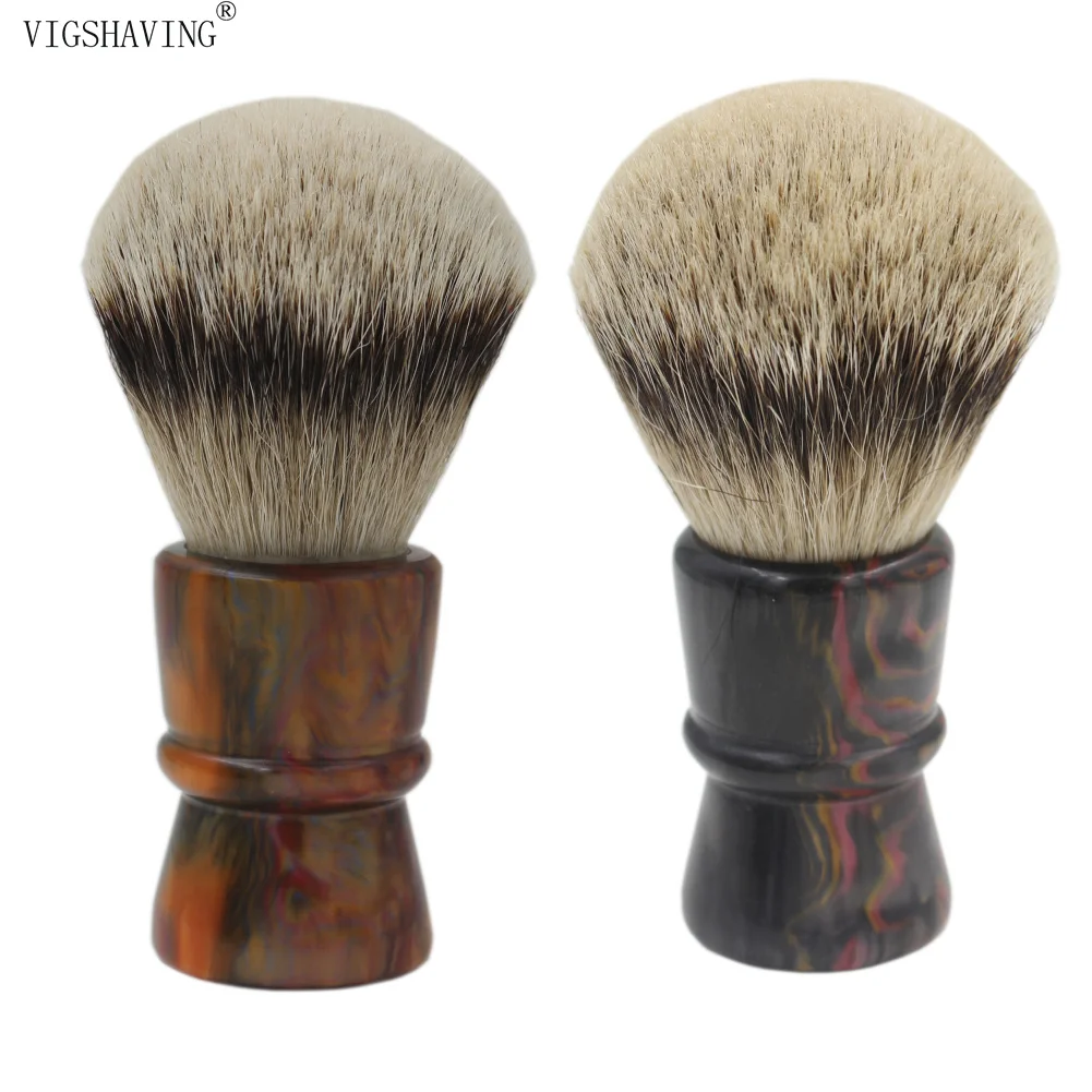 Buy 30mm Knot Resin Handle Silvertip Badger Hair