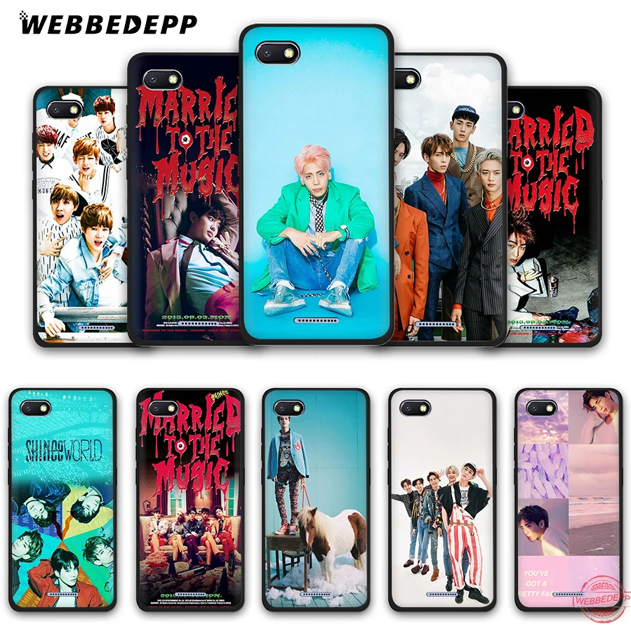 

WEBBEDEPP SHINee KPOP Boy Soft Phone Case for Redmi Note 8 7 6 5 Pro 4A 5A 6A 4X 5 Plus S2 Go Cases