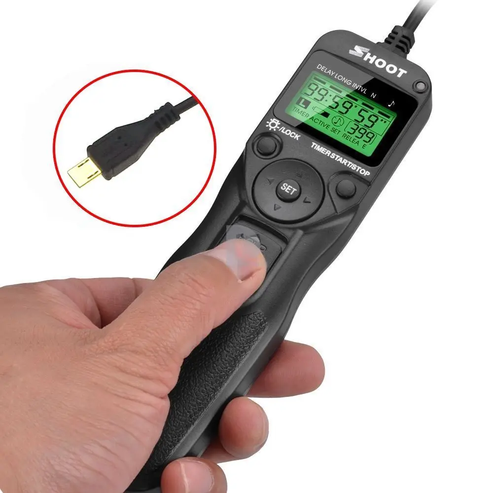 

Timer Remote Shutter Release Control Cable Cord for Sony A7R A7 A7S A6000 A5100 A5000 A3000 RX1R RX10 A7II HX300 HX50 RX100II