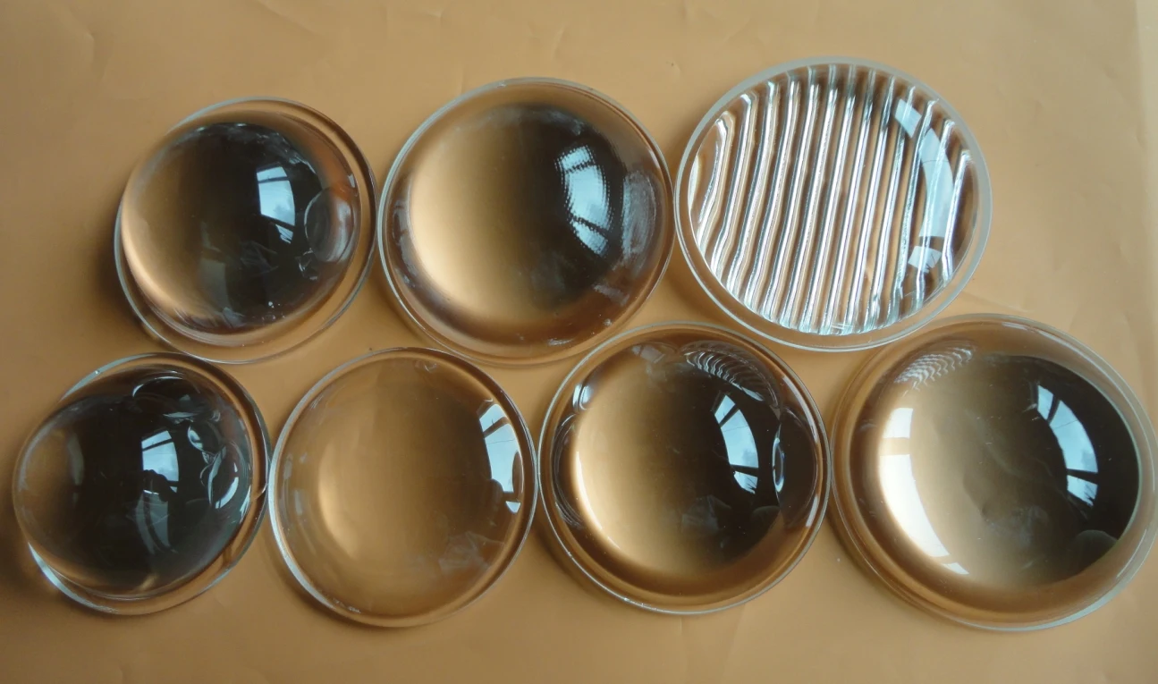 

5pcs High power LED lens diameter 64MM to 79MM flat convex glass lens focusing optical lens