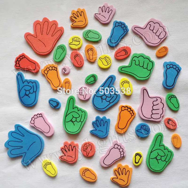 100PCS/LOT.Foam hand stickers,Kids toy.Scrapbooking kit.Early